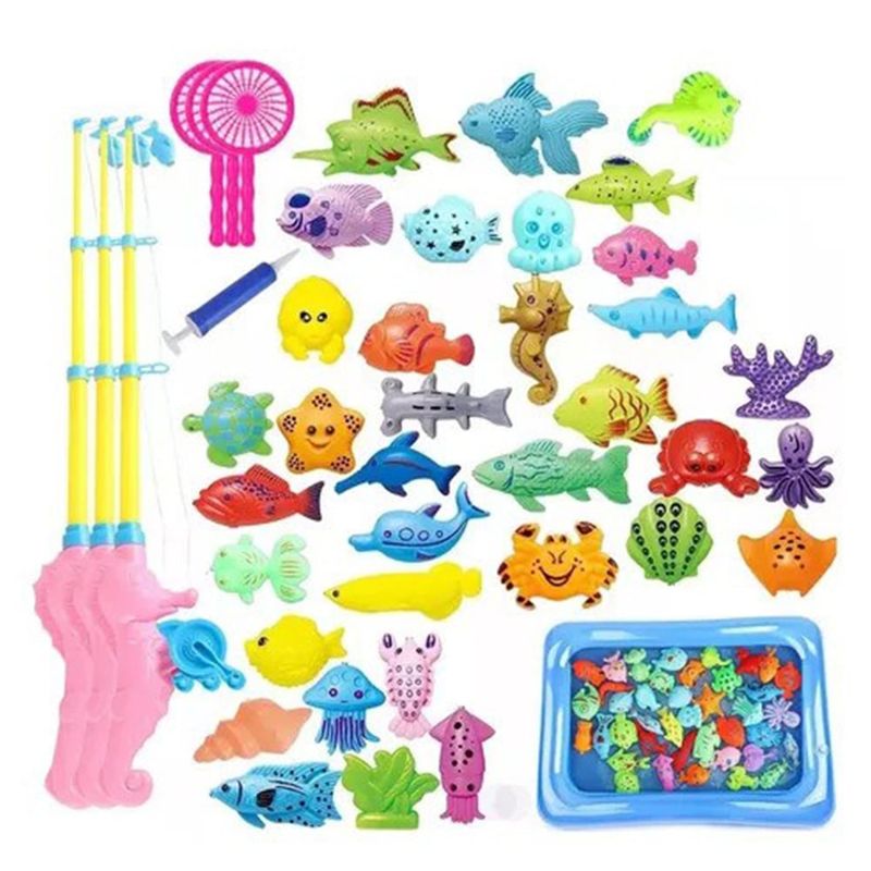 BITART - Juegos para piscina Pesca Milagrosa 52 PCS Regalo Niños
