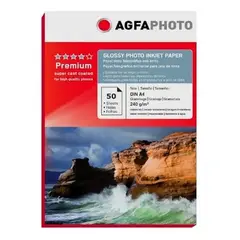 AGFA - PAPEL FOTO A4 50 HOJAS GLOSSY 240 GR