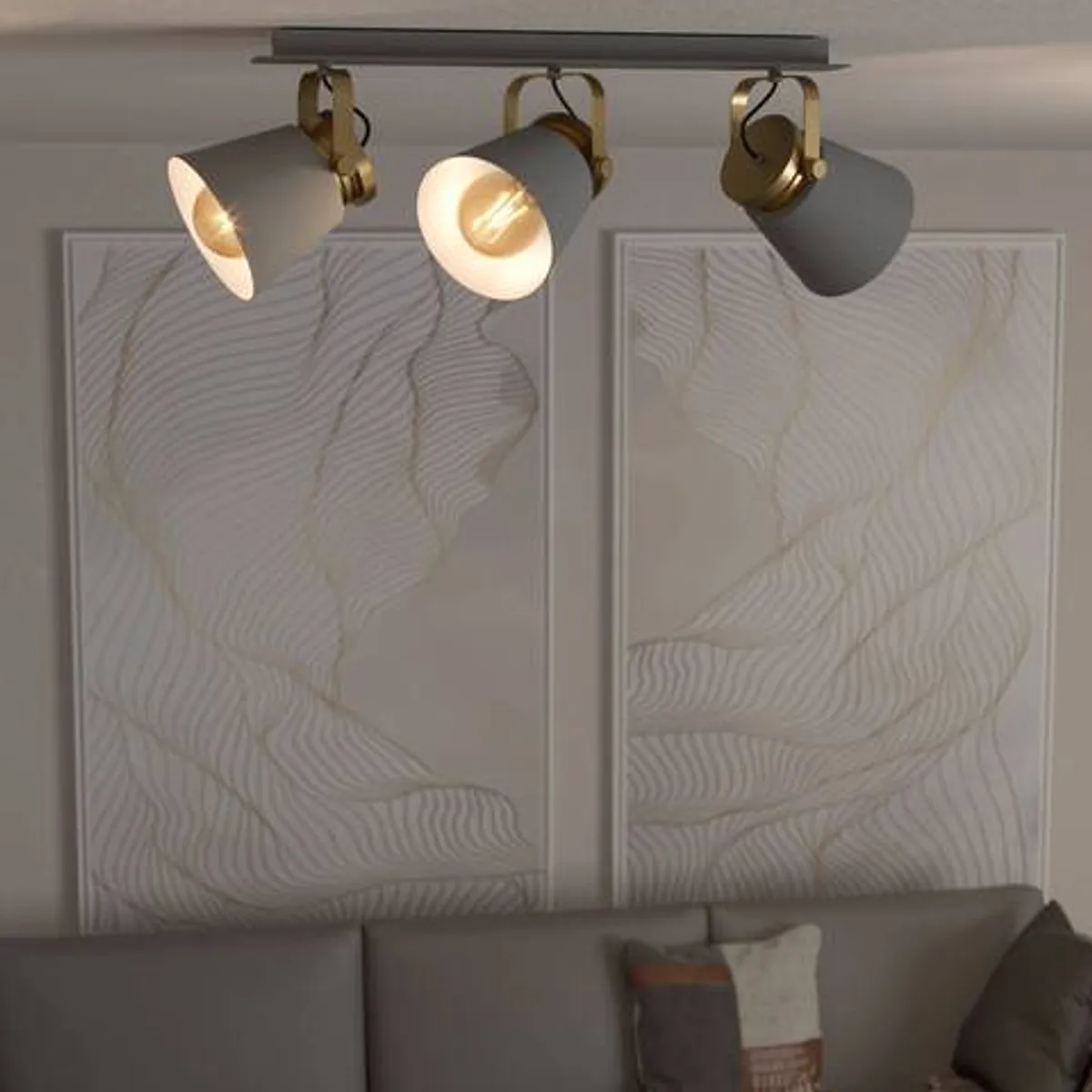 EGLO - Lámpara Foco Twicken Acero E27 3x40w Ip20 Cod43837