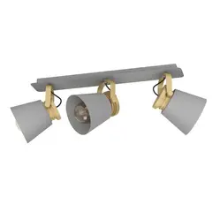 EGLO - Lámpara Foco Twicken Acero E27 3x40w Ip20 Cod43837