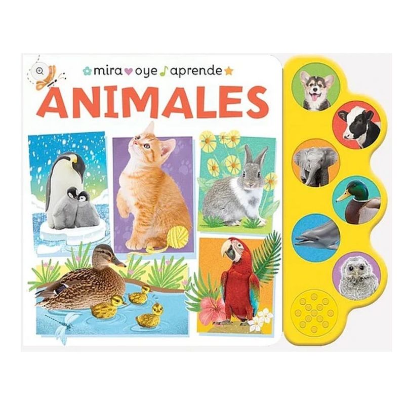 COTTAGE - Libro sonoro mira, oye y aprende - ANIMALES
