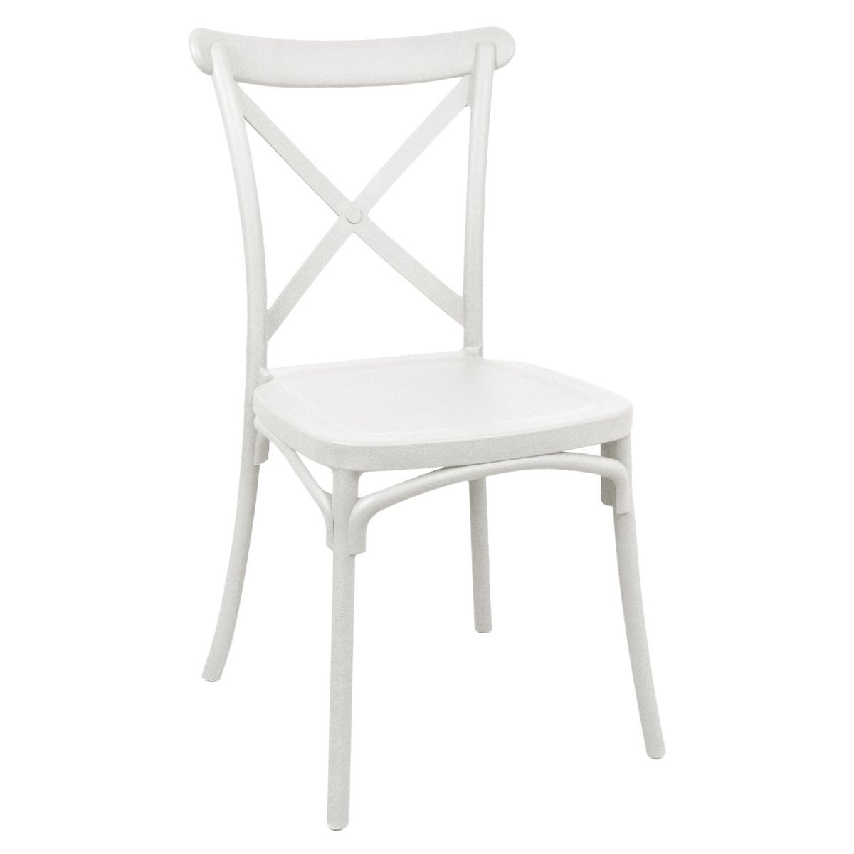 NOVAHUS - Silla Terraza Plástica Petra Blancas