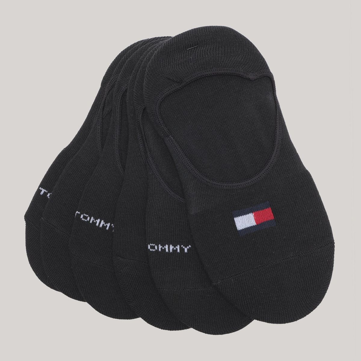 TOMMY HILFIGER - Pack De 6 Calcetines Sport Negro Tommy Hilfiger