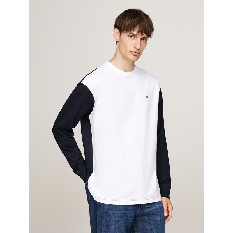 TOMMY HILFIGER - Polera Back Flag Logo Multicolor Tommy Hilfiger