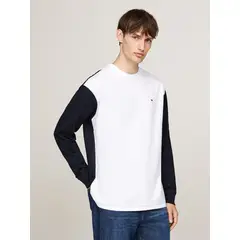 TOMMY HILFIGER - Polera Back Flag Logo Multicolor