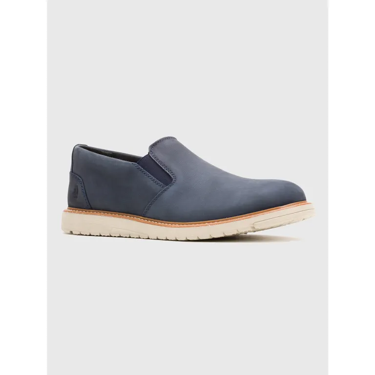 Zapato Cuero Hombre Jenson Slip On Azul