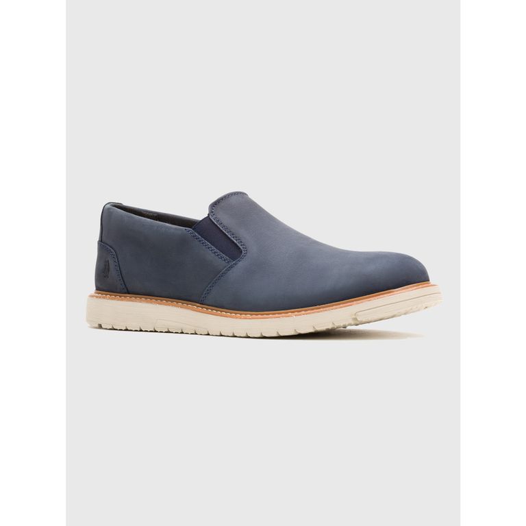 Zapato Cuero Hombre Jenson Slip On Azul