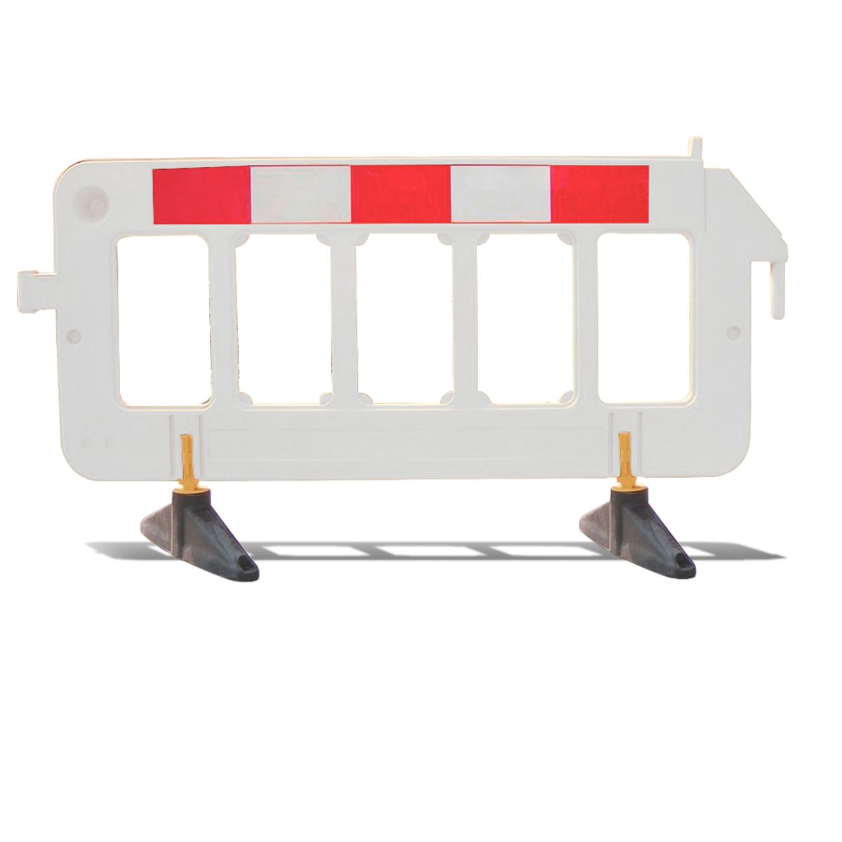 QRUBBER - Barrera Plástica Tráfico Premium Blanca 1x2mts Qrubber