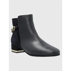 HUSH PUPPIES - Botín Cuero Mujer Alesandra Azul Marino