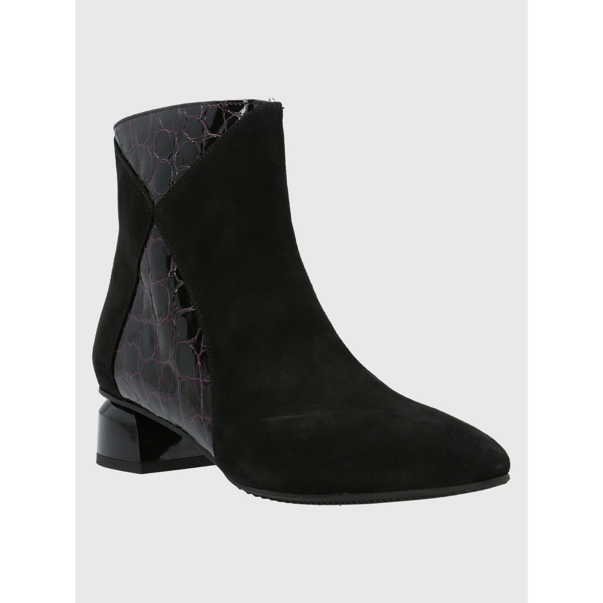 HUSH PUPPIES - Botín Cuero Mujer Carmine Negro HUSH PUPPIES