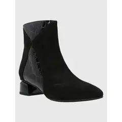 HUSH PUPPIES - Botín Cuero Mujer Carmine Negro