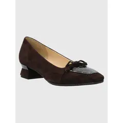 HUSH PUPPIES - Zapato Cuero Mujer Dina Café Oscuro