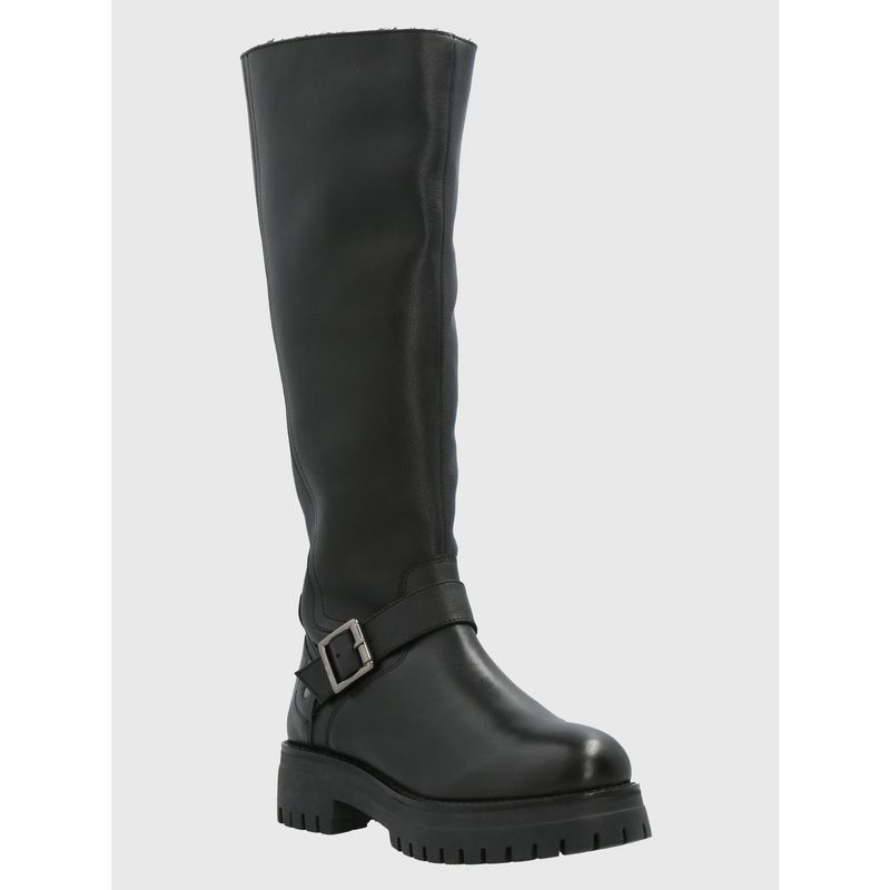 HUSH PUPPIES - Bota Cuero Mujer Londa Negro HUSH PUPPIES
