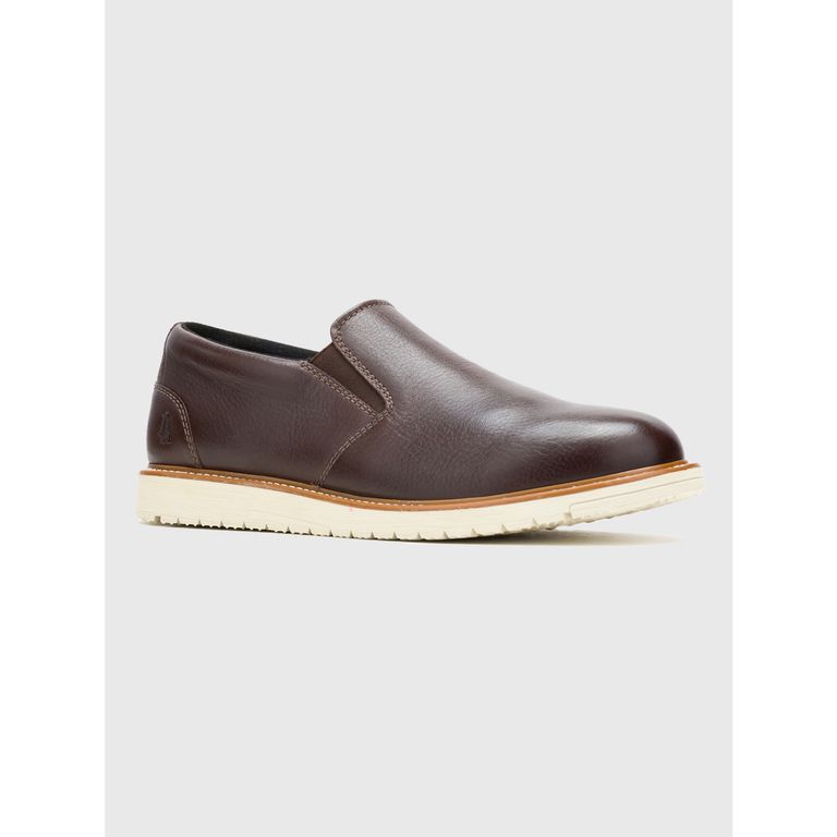 Zapato Cuero Hombre Jenson Slip On Café