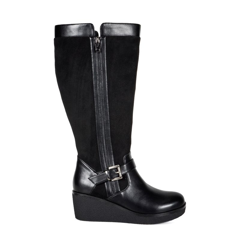 BEGOÑA - Bota Mujer Alfia Negro Ancho XL BEGOÑA