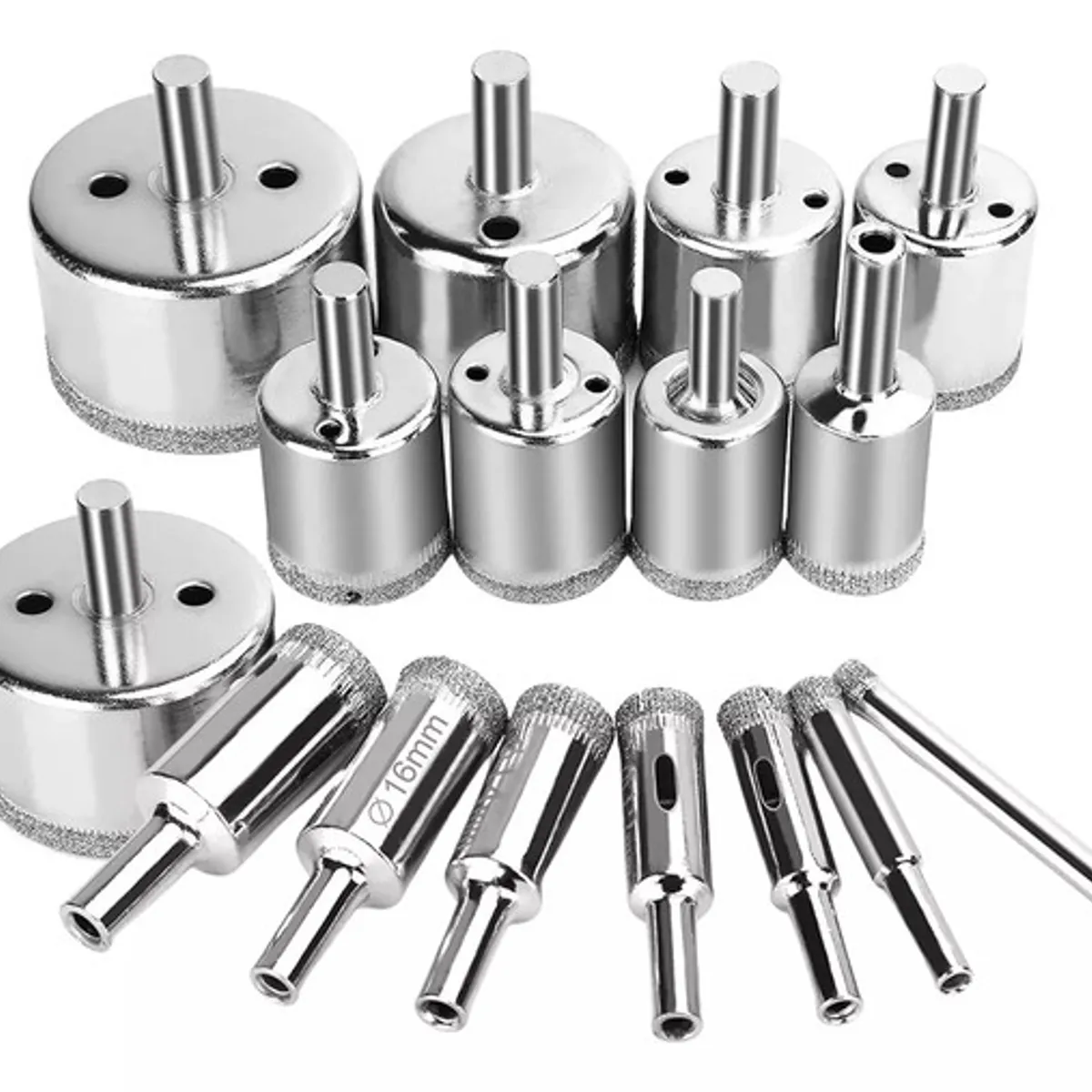 GENERICO - Brocas Copa Para Cerámicos Mármol Vidrio Piedra 16pcs