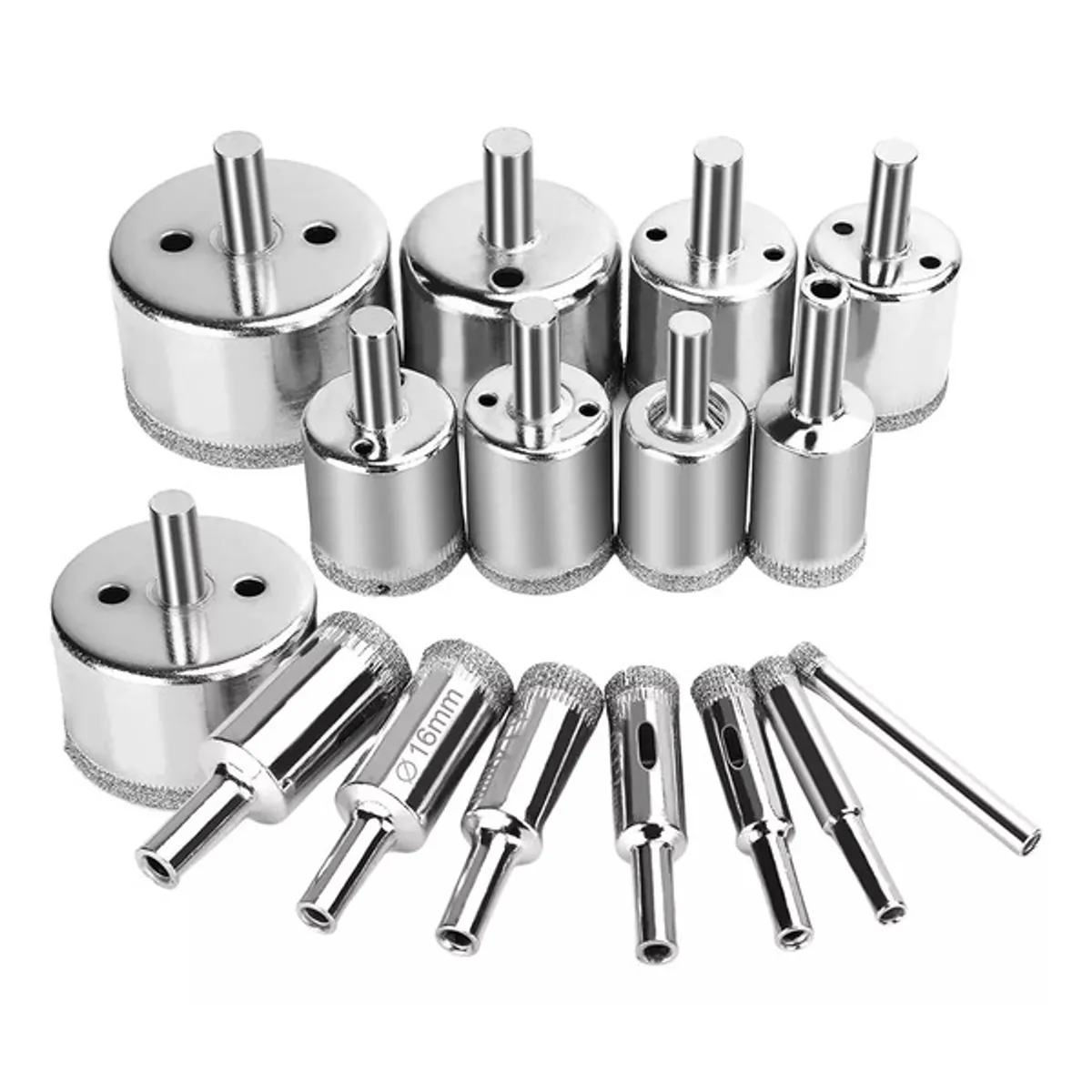GENERICO - Brocas Copa Para Cerámicos Mármol Vidrio Piedra 16pcs
