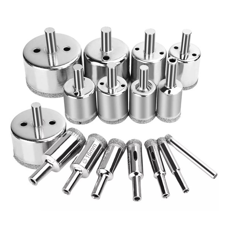 GENERICO - Brocas Copa Para Cerámicos Mármol Vidrio Piedra 16pcs