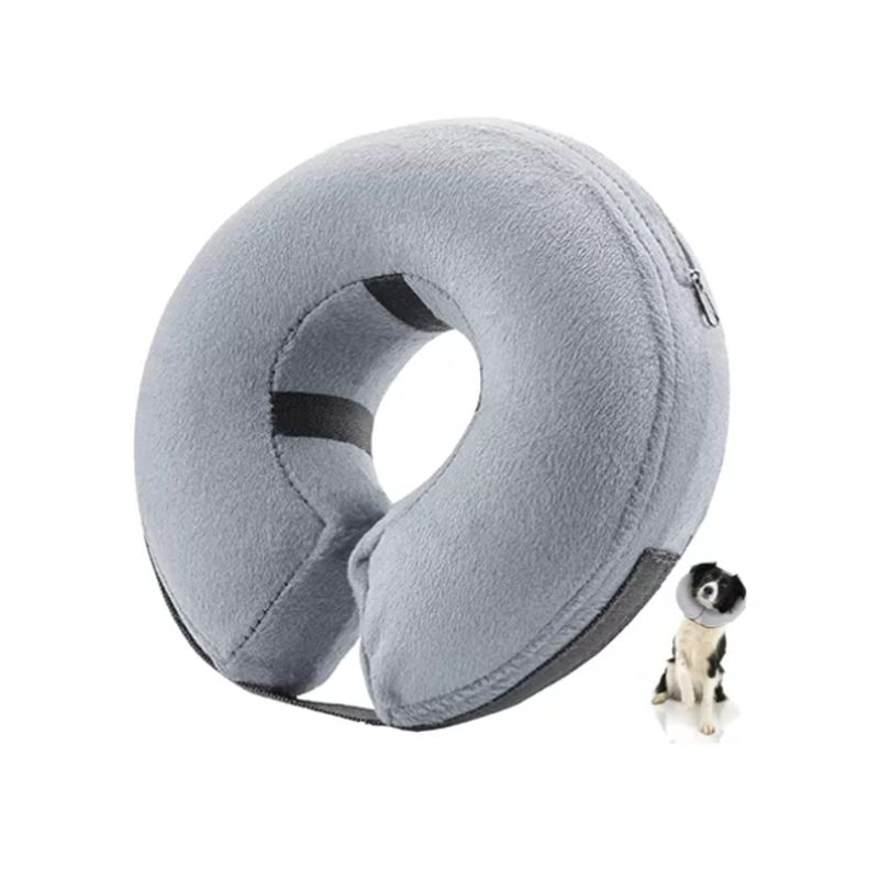 GENERICO - Collar Inflable Recuperación Perros Gatos Ajustable Suave