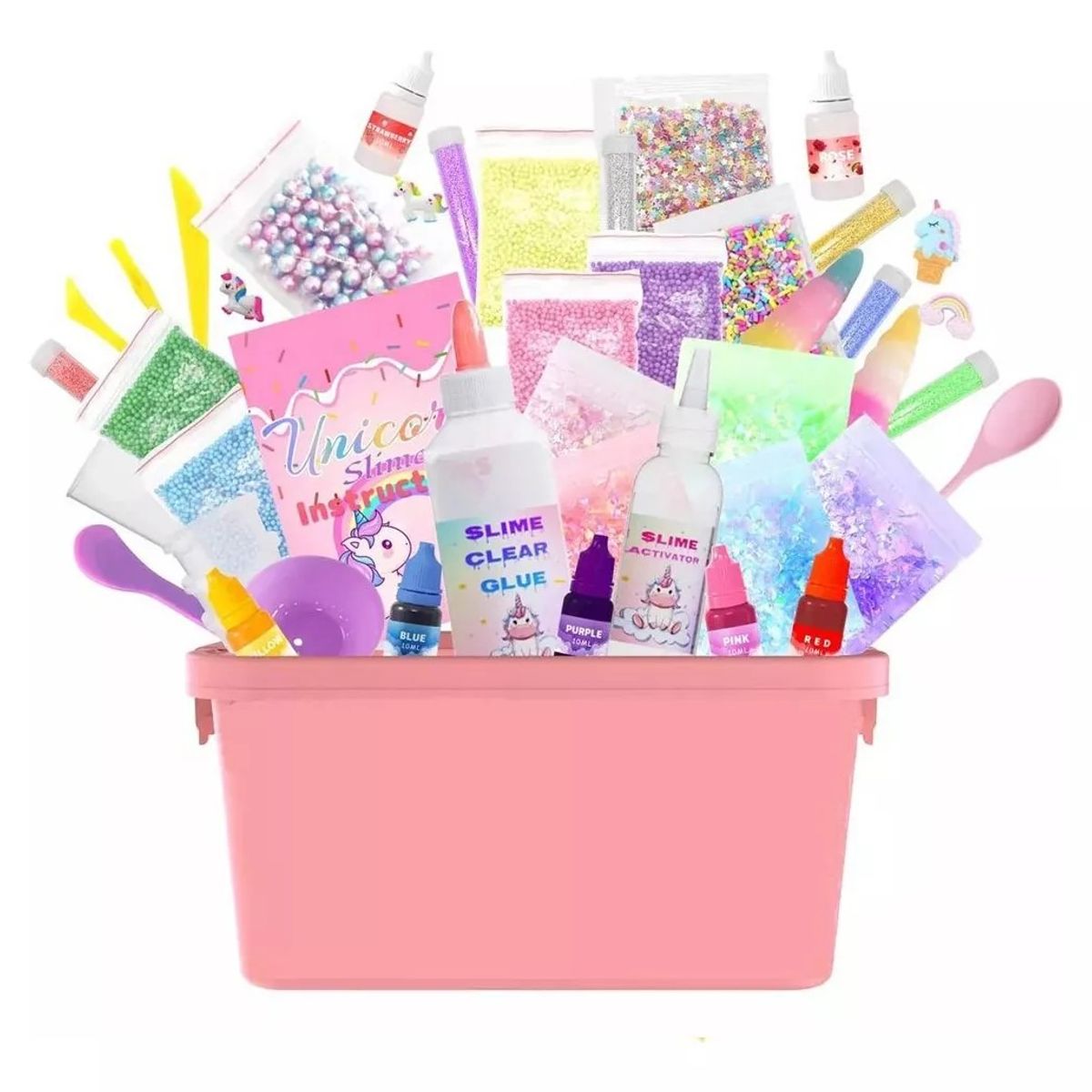 MUNDO MAGIA - Kit Para Hacer Slime Unicornio Incluye Todos Los Accesorios