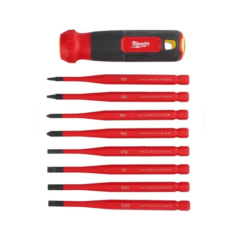 MILWAUKEE - DESTORNILLADOR MULTIPLE AISLADO 8 EN 1 MILWAUKEE 48-22-2218