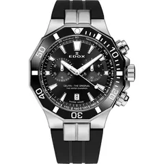EDOX - Reloj Delfin The Original Chronograph Pulsera Negra Hombre