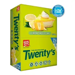 YOURGOAL - Box 12 barras Twenty's lemon cheesecake 21gr proteína - YOUR GOAL