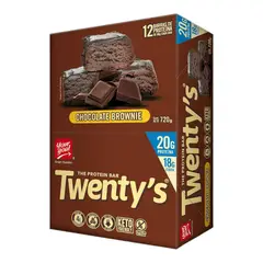 YOURGOAL - Box 12 barras Twenty's Chocolate Brownie 20gr proteína - YOUR GOAL