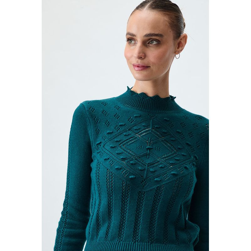 IO - Sweater Verde Musgo Mujer Io