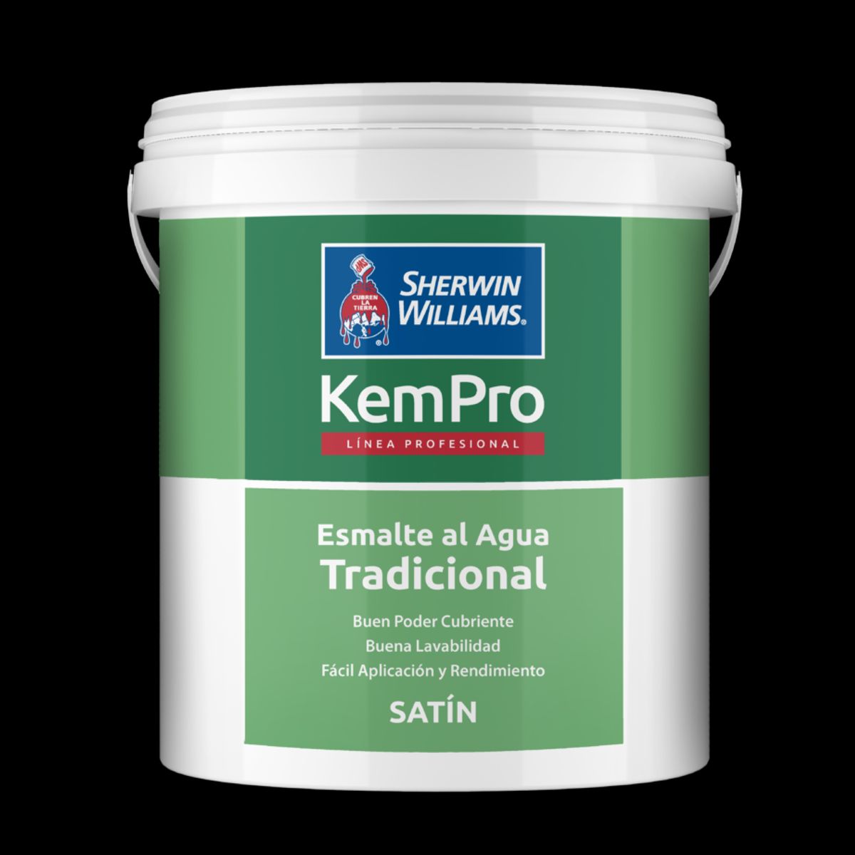 SHERWIN WILLIAMS - Esmalte al Agua satinado blanco tineta
