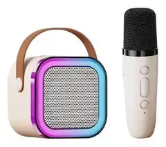 MUNDO MAGIA - Parlante Karaoke Altavoz Bluetooth K12 Con Micrófono Tecno