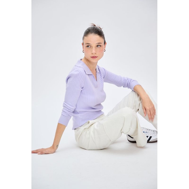 IO - Sweater Lila Medio Mujer Io