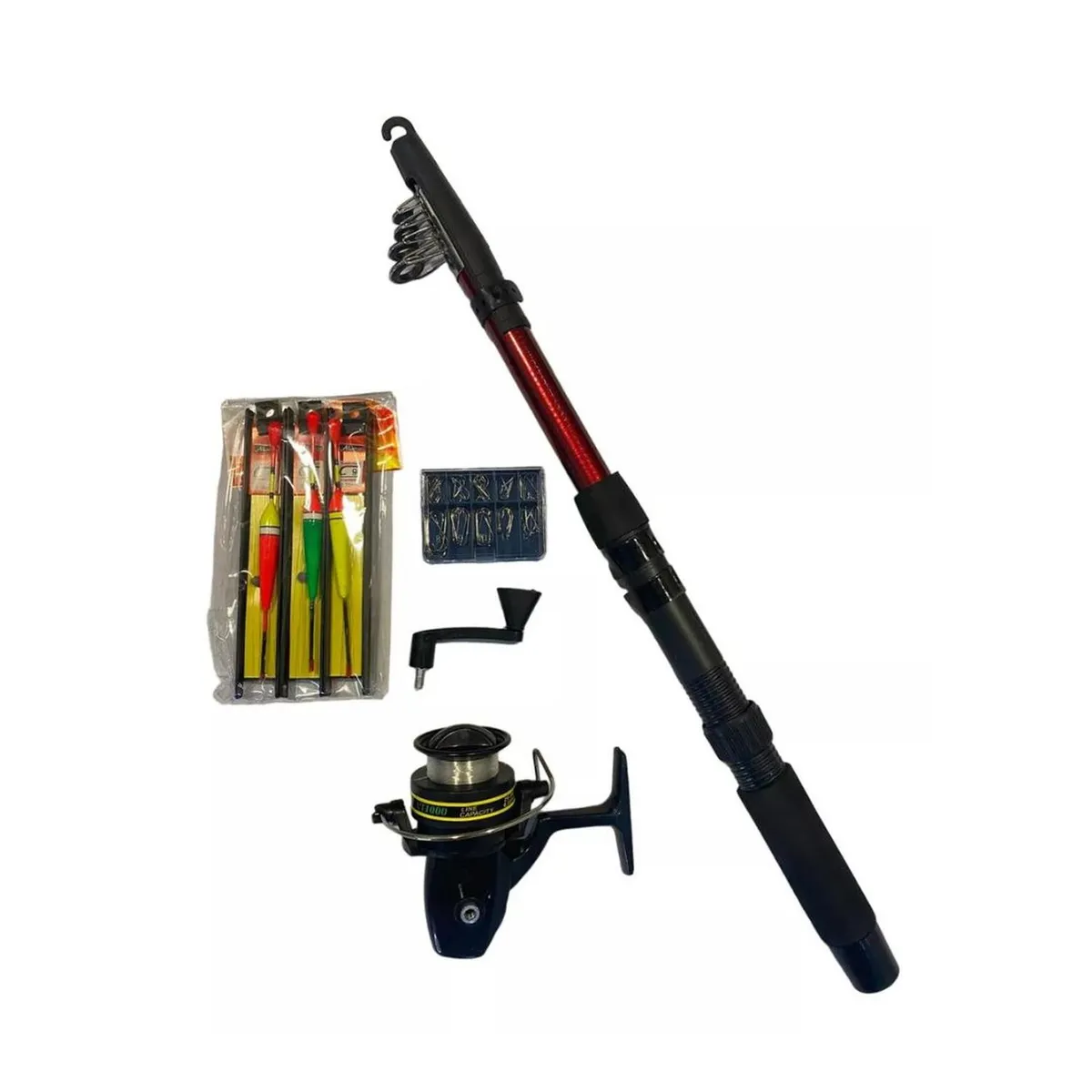 FOUR - Set de Pesca - Caña de Pescar con Accesorios