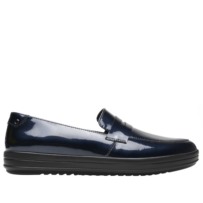 FLEXI - Mocasín Mujer Cuero Charis 109403 Azul Charol Flexi