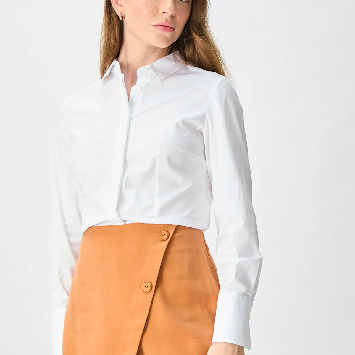 IO - Blusa Manga Larga Crudo Mujer Io