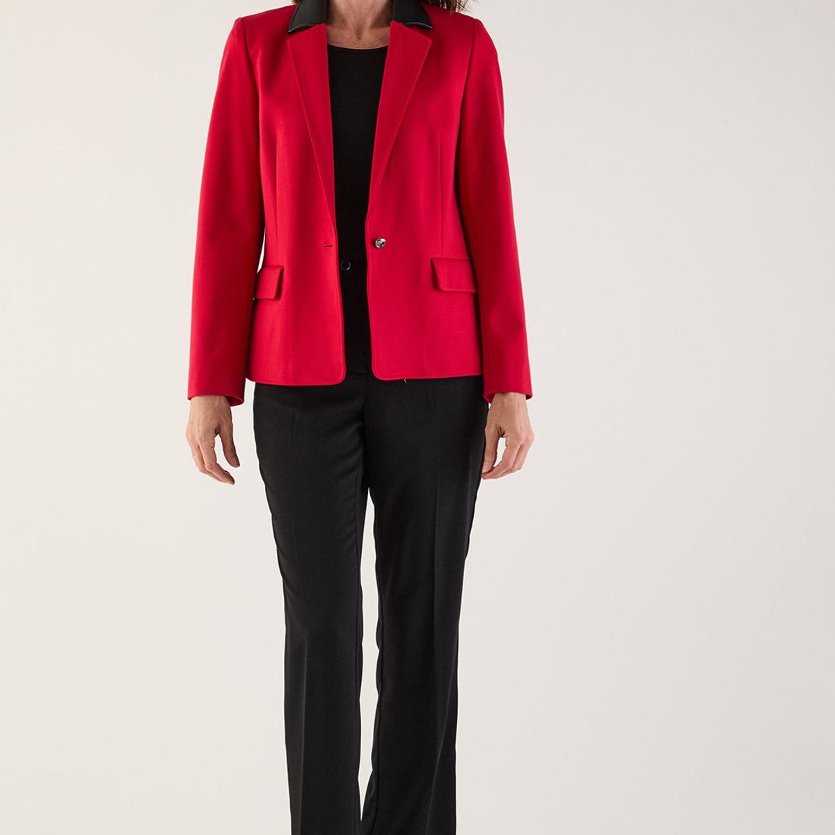 MA GRIFFE - Blazer Rojo Mujer Magriffe