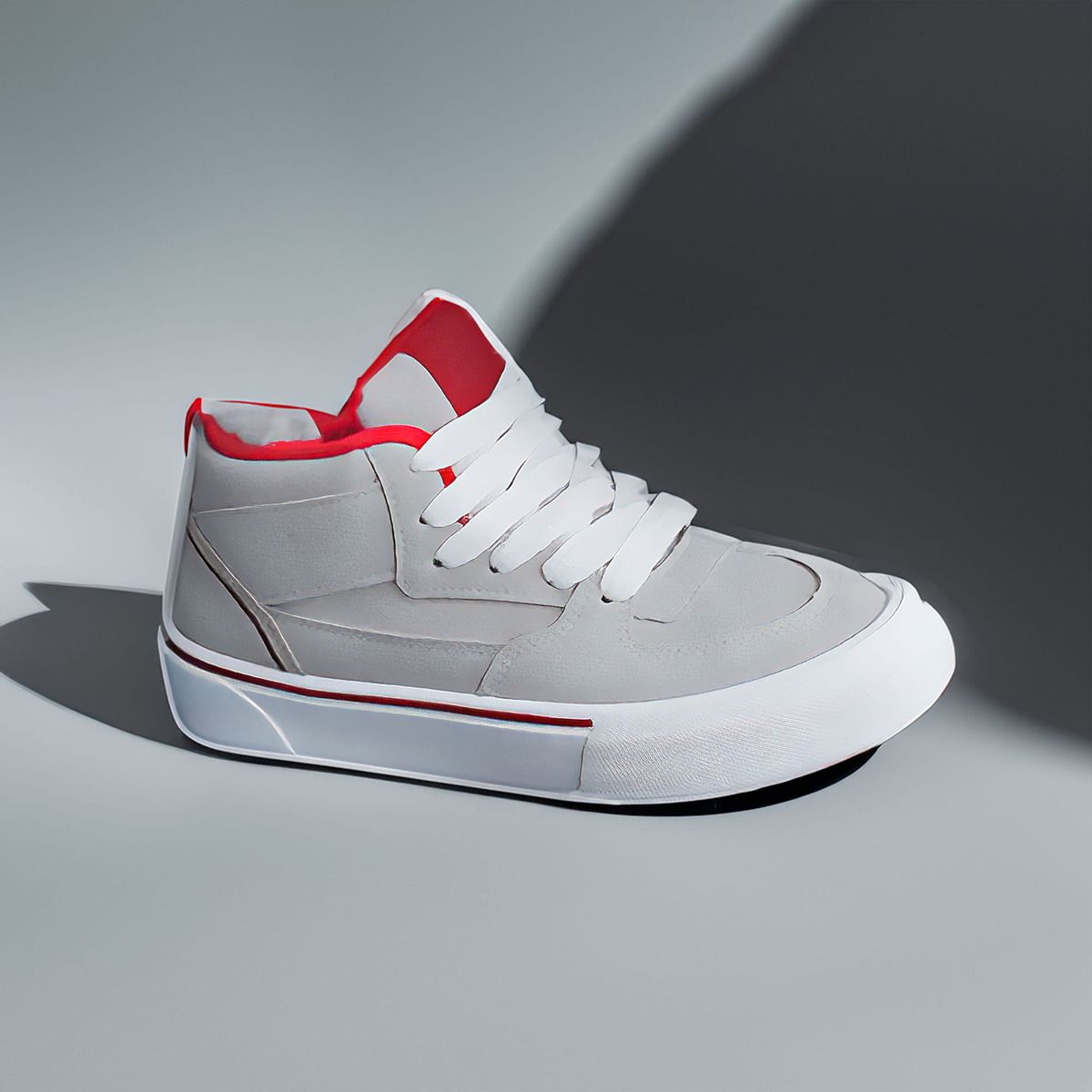 PAND G - Zapatillas Juvenil Unisex Gris Urbano Skate Caña Alta 35 al 40 - 7630