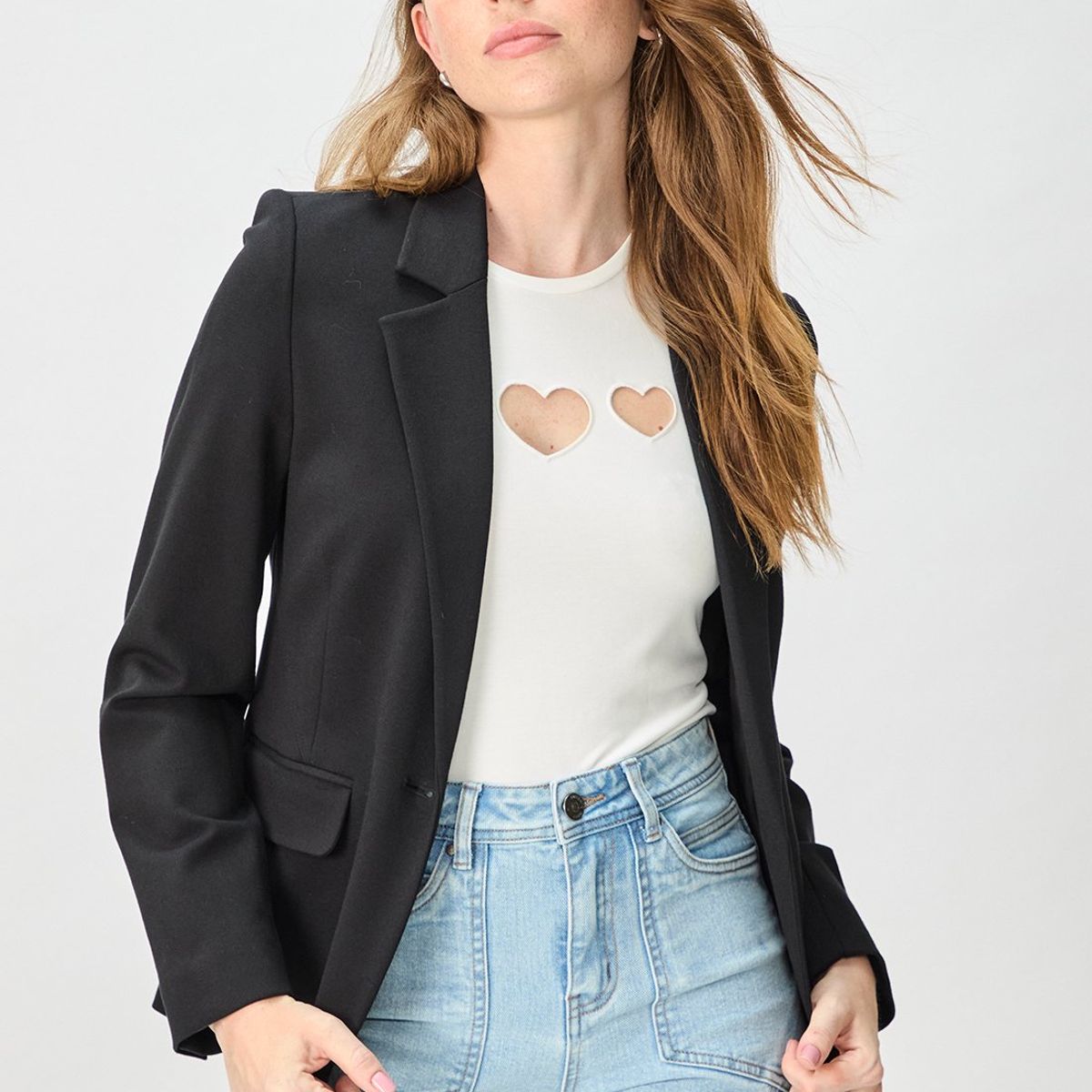 IO - Blazer Negro Mujer Io