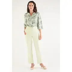 MA GRIFFE - Pantalon Verde Agua Mujer Magriffe
