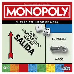 HASBRO - Juego de Mesa Monopoly Clásico
