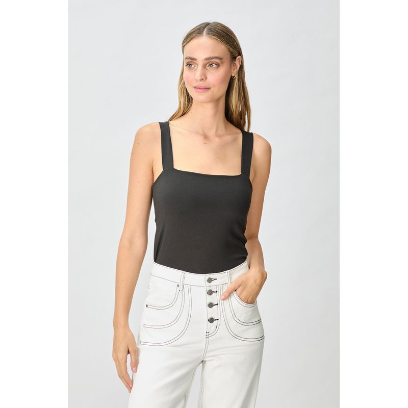 IO - Polera Sin Mangas Negro Mujer Io