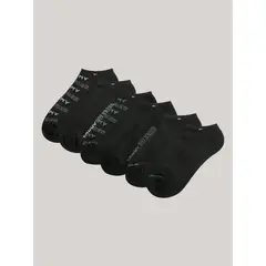 TOMMY HILFIGER - Pack De 6 Calcetines Athletic Invisibles Negro