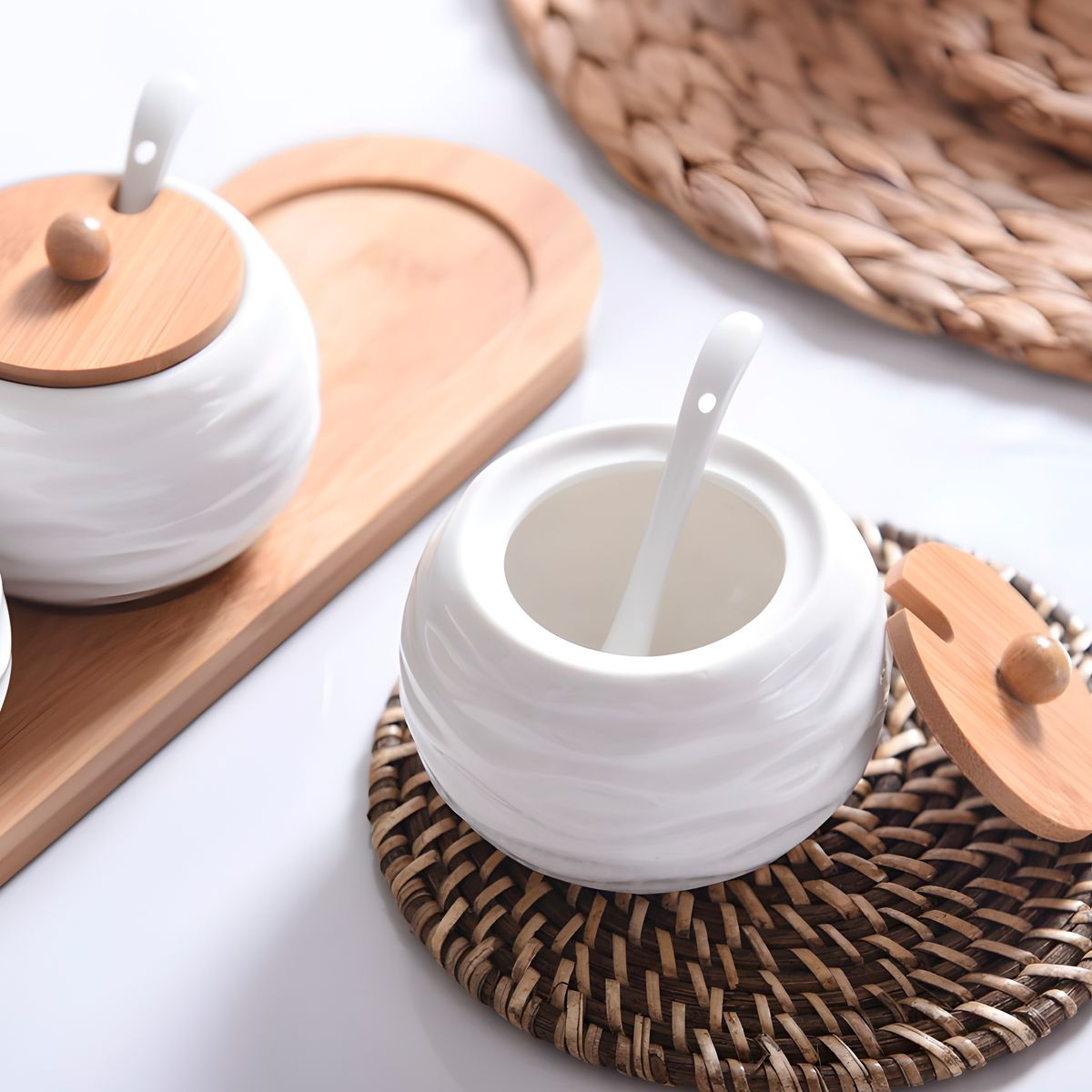 GENERICO - Juego Combinado De Tarros De Cerámica Almacenaje Alimentos