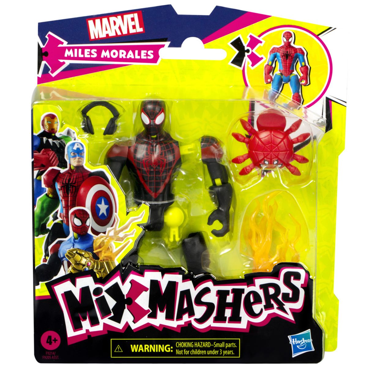 MARVEL - Figura de Acción Spiderman MixMashers Miles Morales