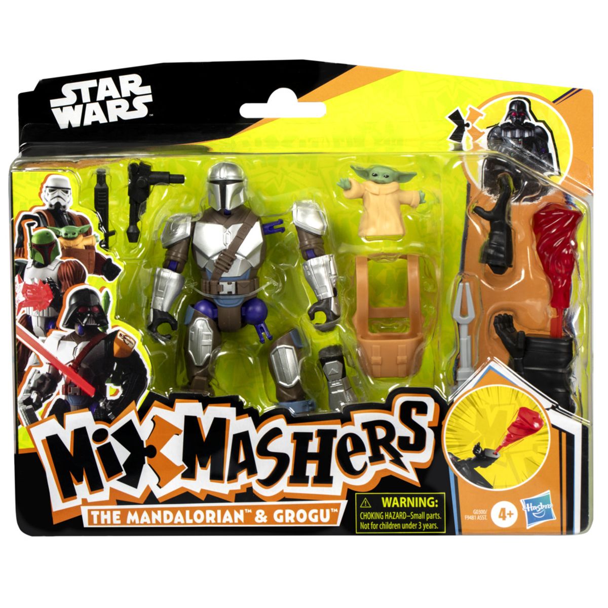 STAR WARS - Figura de Acción Star Wars MixMashers El Mandaloriano y Grogu