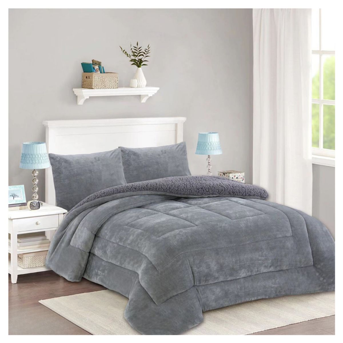 GENERICO - Cobertor Plush Liso Invierno Super King Chiporro 270x250cm