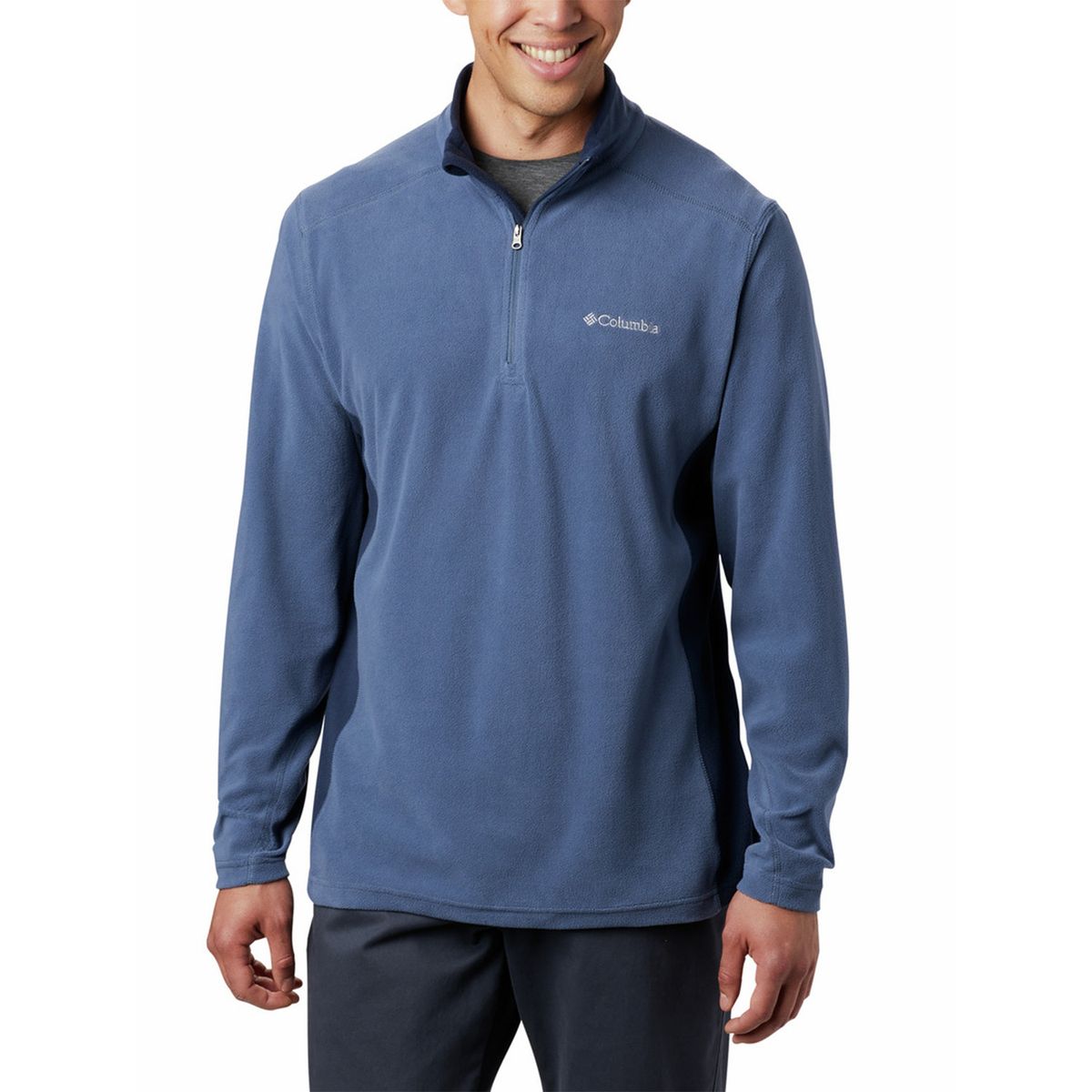 COLUMBIA - Polar Hombre Klamath Range Half Azul COLUMBIA