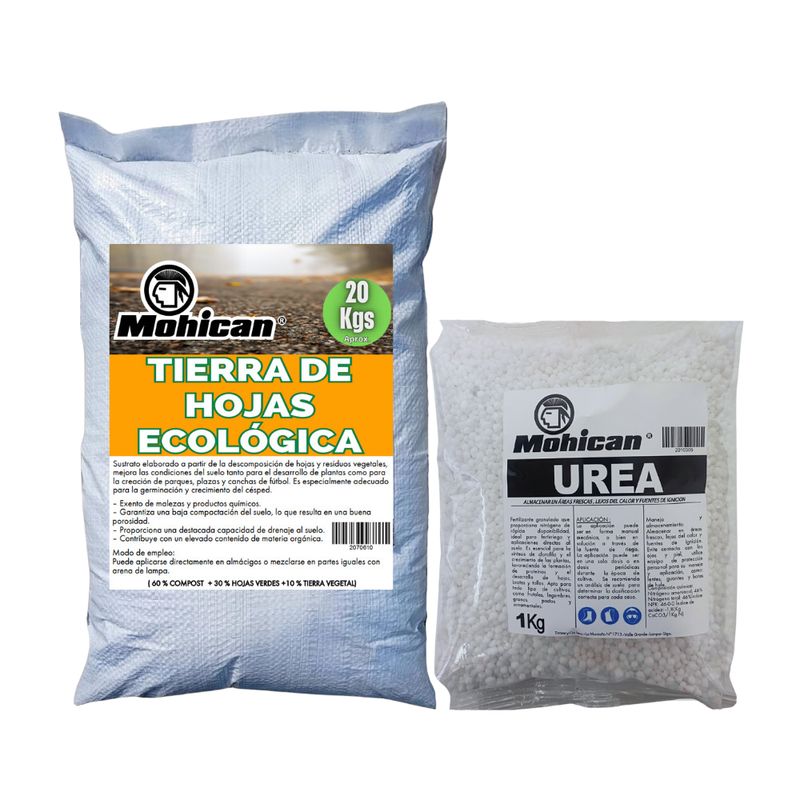 MOHICAN - PROMO COMPOST 20 KILOS + UREA 1 KG MOHICAN