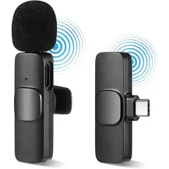 GENERICO - Microfono Inalambrico Para Android Microfono Lavalier Usb C