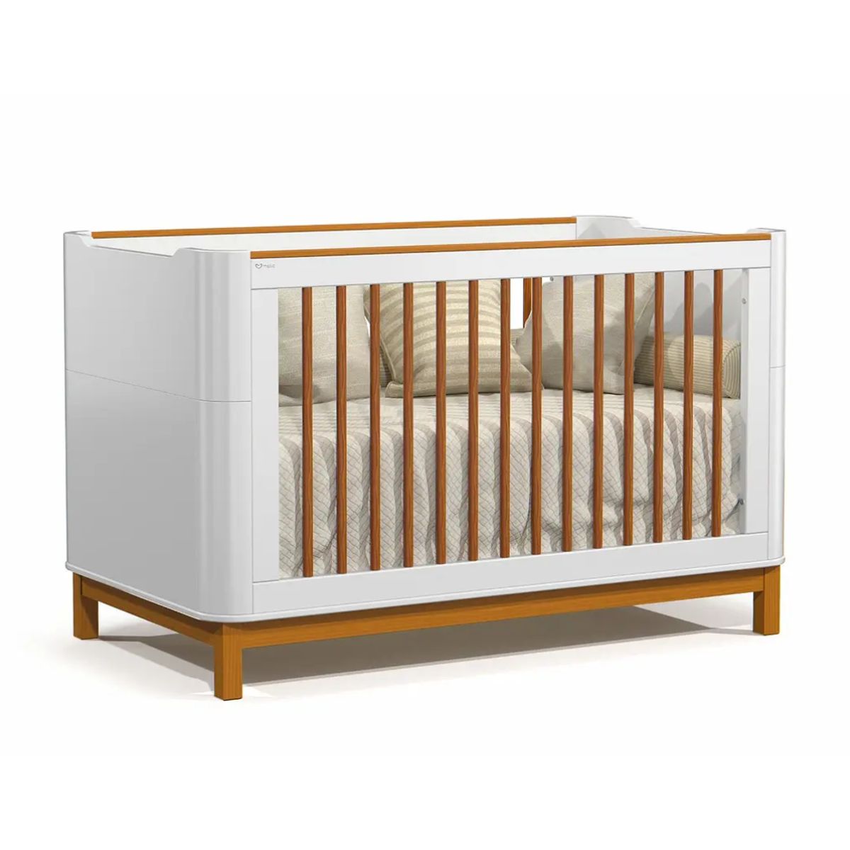 KIDSCOOL - Cuna Flow Laqueada Eco Wood Blanca